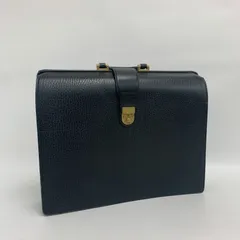 【ヴィンテージ】Burberrys バーバリーズ ダレスバッグ ブリーフケース ビジネスバッグ シボ革 レザー ブラック 黒 フラップ 鍵付きのサムネイル