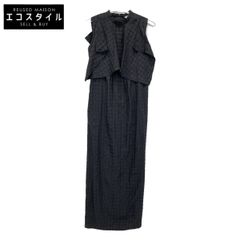 CLANE 23SS Black 14112-5262 Gingham Check HANDKERCHIEF ONE PIECE 0
