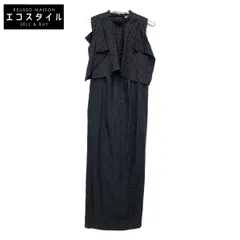 CLANE　クラネ　23SS ブラック 14112ー5262 ギンガムチェック HANDKERCHIEF ONE PIECE　0のサムネイル