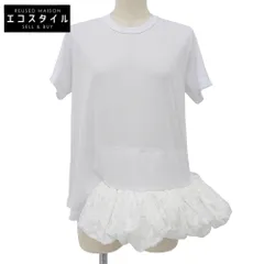 COMMEdesGARCONS　コムデギャルソン　新品同様 レースペプラム カットソー トップス レディース ホワイト 白 S GH-T002 21AW　Sのサムネイル