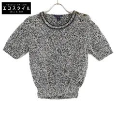 LOUIS VUITTON　ルイヴィトン　22年 グレー FMKM94 ウール  半袖ニット　Mのサムネイル