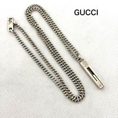 美品‼︎グッチ GUCCI ネックレス カットアウト スクエア Gモチーフ 925