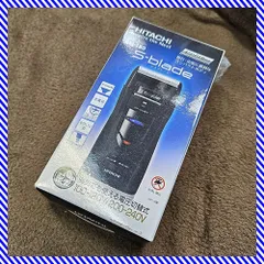 美品 動作品 日立 HITACHI エスブレード S-blade RM-180 電気シェーバー 髭剃り 電圧切替式 コンパクトボディ ブラックのサムネイル
