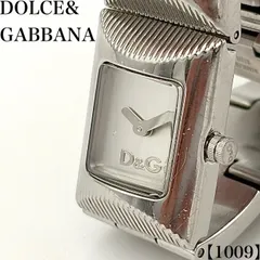 稼働品 Working item ディーアンドジー D&G 腕時計 レディース Ladies クォーツ Quartz DW0322 ツィード TWEED シルバー文字盤 スクエア バングル 2針 1009のサムネイル