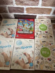 Wii ソフト 6本セット マリオブラザーズWii / Wiiスポーツ 3本 / はじめてのWii 2本 まとめ売り 任天堂