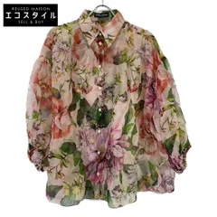 DOLCE&GABBANA　ドルチェアンドガッバーナ　F5M01T IS1AD フローラルプリントシルクオーバーサイズシャツ　42のサムネイル