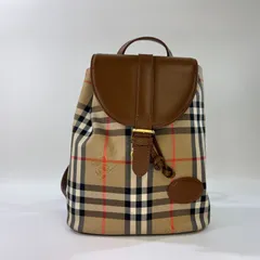 【希少・ヴィンテージ】Burberrys バーバリーズ ミニリュック バックパック ノバチェック シャドーホース レザー ブラウン オールドのサムネイル