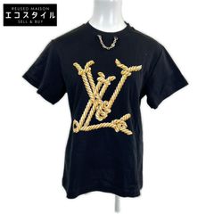 去年国内ヴィトン購入！Louis Vuitton ロープ半袖ニット ネイビー S 去年国内ヴィトン購入！Louis Vuitton ロープ半袖ニット ネイビー S