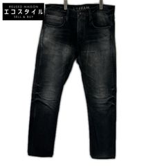 DENHAM Black 27180-1-11043 RAZOR MIJN Limited Edition of 280 Made in Japan Denim Pants W36 L32