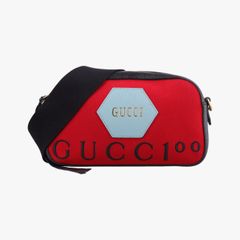 Gucci Neo Vintage Messenger Bag, Red, PVC Coated Canvas x Leather, 476466 (Serial Number Unknown)