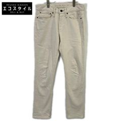 DENHAM 01-23-03-11-041 RAZOR Ivory Cotton Slim Fit Button Fly Denim Pants W32 x L32