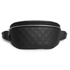 Louis Vuitton N40298 Canvas Bum Bag Damier Infini Onyx Black Body Bag Shoulder Crossbody Waist Bag Leather Matte Silver Hardware LOUIS VUITTON (Excellent Condition)