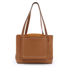 Hermes Cabasellier 31 Taurillon Clemence Gold/Brown Tote Bag, Leather, B Stamp (Unused, Display Item)