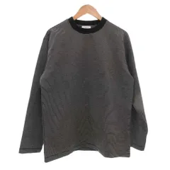 シップス SHIPS Tシャツ L 紺 ネイビー ボーダー柄 長袖 モックネック /SCのサムネイル