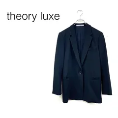 theoryluxe セオリーリュクス シングルテーラードジャケット 総裏 ロング 無地 大人 size40 ブラック トリアセテートのサムネイル