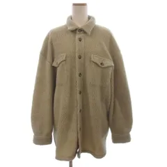 ポロ ラルフローレン POLO RALPH LAUREN フリースジャケット CPOジャケット ブルゾン ボタン ポケット アイボリー Lのサムネイル