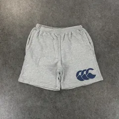 日本製 Canterbury of New Zealand カンタベリー スウェットパンツ ハーフパンツ ショートパンツ グレー ロゴプリント メンズ Lのサムネイル
