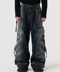 新品】DIESEL カーゴデニム グランジ ダメージ y2k オーバーサイズ 