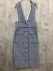 DEICY デイシー ノースリーブ ギンガムチェック ジャンパースカート ワンピース size0/ブルー系 ■◆ レディースのサムネイル