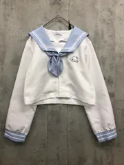 美品 サンリオ シナモロール セーラー リボン 制服 上 プルオーバー sizeM/白/ブルー ■■ レディースのサムネイル