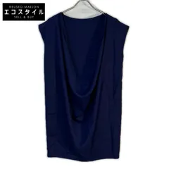 ISSEY MIYAKE　イッセイミヤケ　IM21FJ521 パープル ドレープデザイン ノースリーブワンピース　2のサムネイル