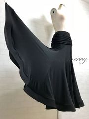 フリーサイズ☆黒スカートアルゼンチンタンゴ｜サルサ｜ラテン｜社交
