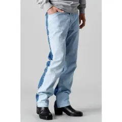 PHENOMENON Gemini Denim pants MCM 身頃切替 デニムパンツ ライトブルー W34 フェノメノン PH-012のサムネイル