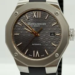 Baume & Mercier ボーム&メルシェ GENEVE ジュネーズ リビエラ 未使用保管品 M0A10660 グレー AT メンズ 腕時計 稼働品のサムネイル