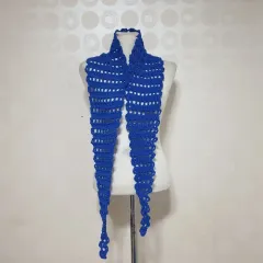 手編み ハンドメイド マフラー 手編みマフラーのサムネイル