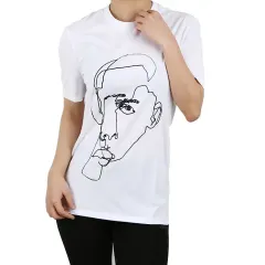微細な傷 NEIL BARRENTT(ニール バレット) ポートレート プリンティング Tシャツ レディース PBJT489Pのサムネイル
