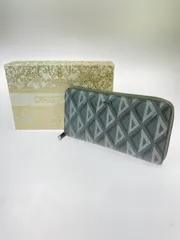 【中古品】 CHRISTIAN DIOR クリスチャン ディオール CD DIAMOND LONG ZIP WALLET ダイヤモンド ロングジップウォレット 財布 長財布  【181-260624-hu-12-min】のサムネイル
