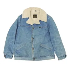 70s Wrangler デニム ボア ランチコート USA / 黒タグ サイズ表記無し インディゴブルー ラングラー 中古品▲(134)のサムネイル