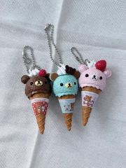 コリラックマ　ハッピーアイスクリーム　ボールチェーン付きぬいぐるみ　キーホルダー 当時物】リラックマ コリラックマ ボールペン アイスクリーム