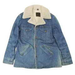 70s Wrangler 1970年製 デニム ボア ランチコート USA製 サイズ不明 インディゴブルー ラングラー 中古品▲(134)のサムネイル