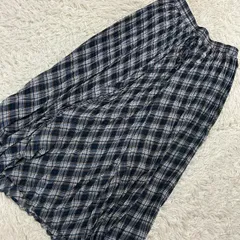 《良品》SHARE PARK チェック柄スカート ブルー 1 カジュアル オシャレのサムネイル