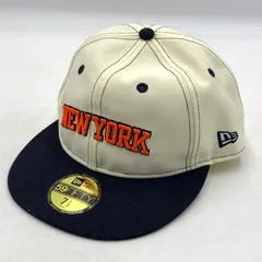 【中古品】 NEW ERA ニューエラ × the Apartment ジ アパートメント NEW YORK KNICKS SOFT BUCKRAM FITTED CAP ニューヨーク ニックス フィットキャップ【185-260624-ko-15-tei】