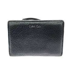 CALVIN KLEIN カルバンクライン 二つ折り財布  ロゴ/レザー    ブラック ユニセックス / 240001212072のサムネイル