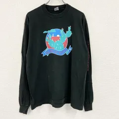FRUIT OF THE LOOM　フルーツオブザルーム　長袖Tシャツ/ロンT　黒　ブラック　XLサイズ　古着のサムネイル