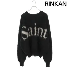 セントマイケル  23AW  SM-A23-0000-042 ロゴモヘヤクルーネックニット メンズ Lのサムネイル