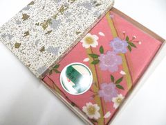 蔵出し・未使用】正絹 加賀友禅 百貫俊夫（華峰）作 風呂敷 桐箱