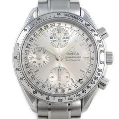 オメガ OMEGA 腕時計 スピードマスター デイデイト 3523.30.00 クロノグラフ タキメーター スモールセコンド 夜光インデックス 夜光針 サンレイ シルバー文字盤 SS 自動巻き 【OH済み】 【中古】のサムネイル