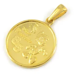 ディズニー Disney ペンダントトップ ピノキオ 85th 1/20oz 2025年100枚 限定モデル Au999のサムネイル