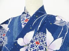 浴衣 紫陽花 流線模様 パープル グラデーション 着物 081t - メルカリ