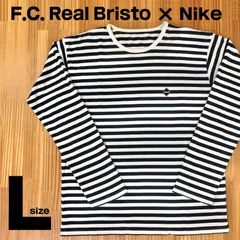 F.C. Real Bristo×Nikel　ボーダー　ロングTシャツ　ネイビー×ホワイト　Lサイズのサムネイル
