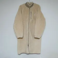 新品 L) GUESS アイボリー ボア フリース ロング ジップアップ 商品のサムネイル