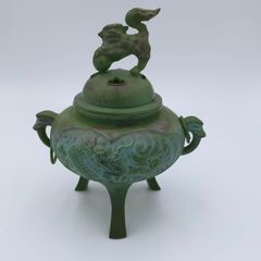 麒麟摘 雲龍紋 獣面三足香炉 和雲 高岡銅器 - メルカリ