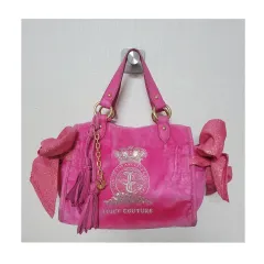 JUICY COUTURE ジューシークチュール ツアーベルベット トートバッグのサムネイル