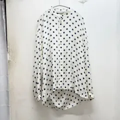 BALENCIAGA バレンシアガ DOTS SILK BLOUSE 白シャツ UP57201700933 ホワイト size:36【中目黒B06】のサムネイル