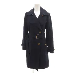 マイケルマイケルコース Michael michael kors 美品 トレンチコート 4 紺 ネイビー ダブルブレスト ベルト付き ミドル ハーフ丈 /SJ ■GY17のサムネイル