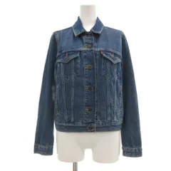 リーバイス Levi's デニムジャケット ミドル ハーフ丈 XS インディゴブルー /ML ■GY18のサムネイル
